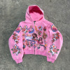 Luxury Hoodie Manufacturer | Custom Mens 500 GSM Heavyweight Graphic Zip Up Hoodies For Business