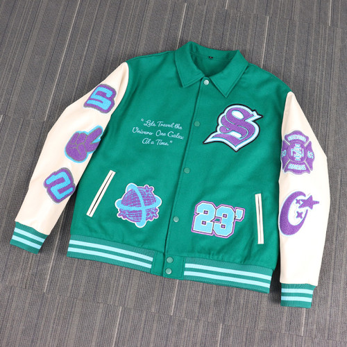 Custom Varsity Jacket Manufacturer | Best Y2k Embroidery Cotton Jacket Factory in China For Streetwear Brands