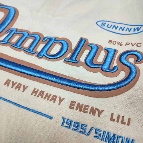 Custom 3D Embroidered Sweatshirt Manufacturer | Soft Polo Collar for Streetwear Brands