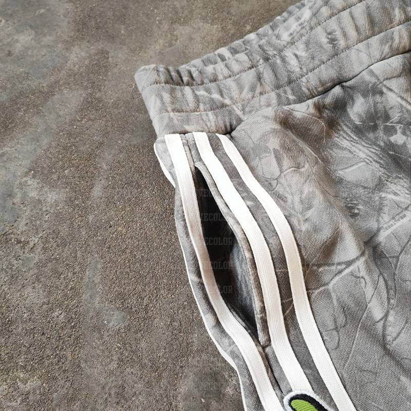 custom flared sweatpants y2k patchwork design, rhinestone jogger pants, groovecolor, y2k clothing manufacturers