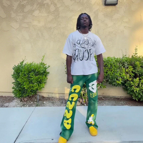Custom Mens Sweatpants Manufacturer | Custom Varsity Streetwear Pants with Felt Appliqué & Graphic Embroidery