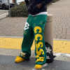 Custom Mens Sweatpants Manufacturer | Custom Varsity Streetwear Pants with Felt Appliqué & Graphic Embroidery