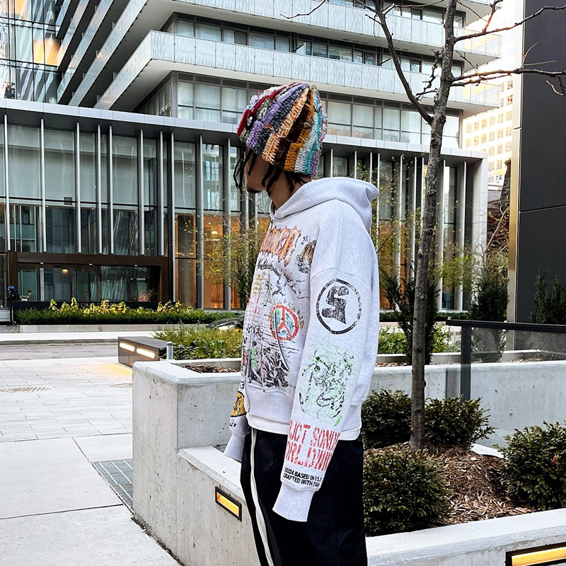 Comfortable streetwear hoodie with unique graphic design and durable construction, perfect for fashion brands worldwide