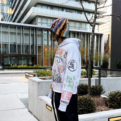 Custom Graphic Hoodie Manufacturer | Heavyweight Vintage Print Streetwear Clothing Manufacturer