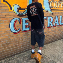 Custom Fire Graphic Long Sleeve T-Shirt |  Best 100% Cutton T Shirts OEM Manufacturers in China