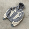 Custom Oversized Patchwork Zip Up Hoodie For Men | Best Chinese OEM Hoodie Manufacturer