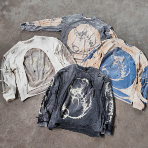 Sweatshirt Manufacturer | Custom Double Layer Distressed Acid Wash Sweatshirt Clothing Supplier