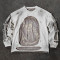 Sweatshirt Manufacturer | Custom Double Layer Distressed Acid Wash Sweatshirt Clothing Supplier