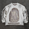 Sweatshirt Manufacturer | Custom Double Layer Distressed Acid Wash Sweatshirt Clothing Supplier