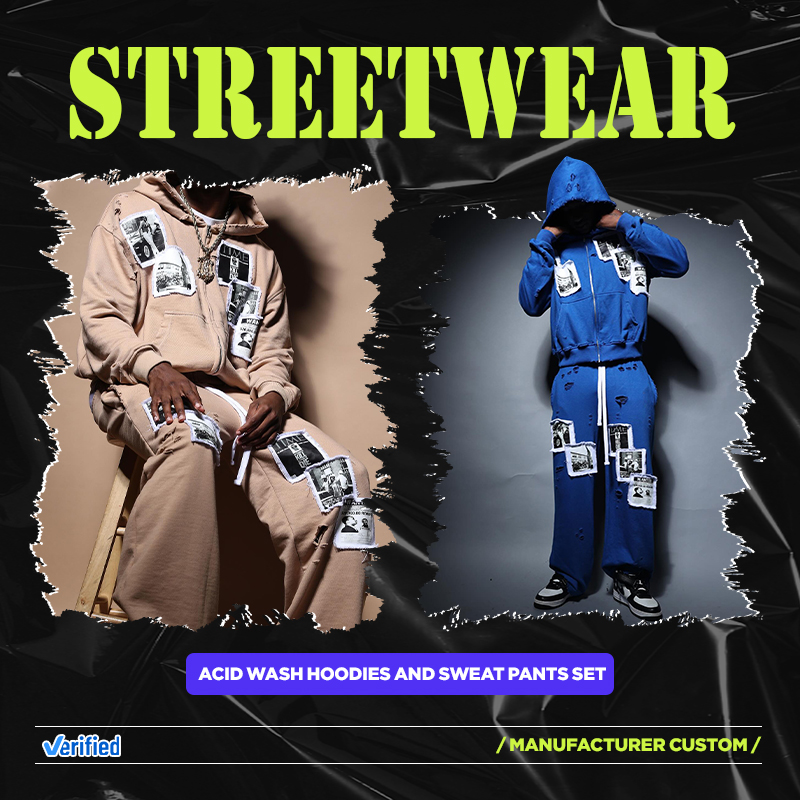 Advanced streetwear manufacturing in Dongguan, China: acid wash, heavyweight hoodies, oversized grading on a production line