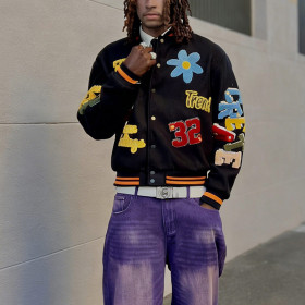 Varsity Embroidery Patch Jacket Manufacturer | Custom Letterman Jackets with Appliqué & Embroidery Factory | Groovecolor