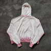 Custom Acid Wash Hoodie Manufacturer | Men's Pastel Y2K Letter Zip-Up Hoodies Supplier | Produced by GrooveColor
