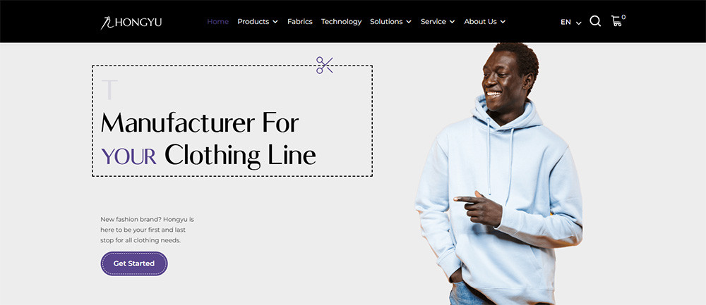 Hongyu Apparel China clothing factory specializing in cut and sew streetwear manufacturing