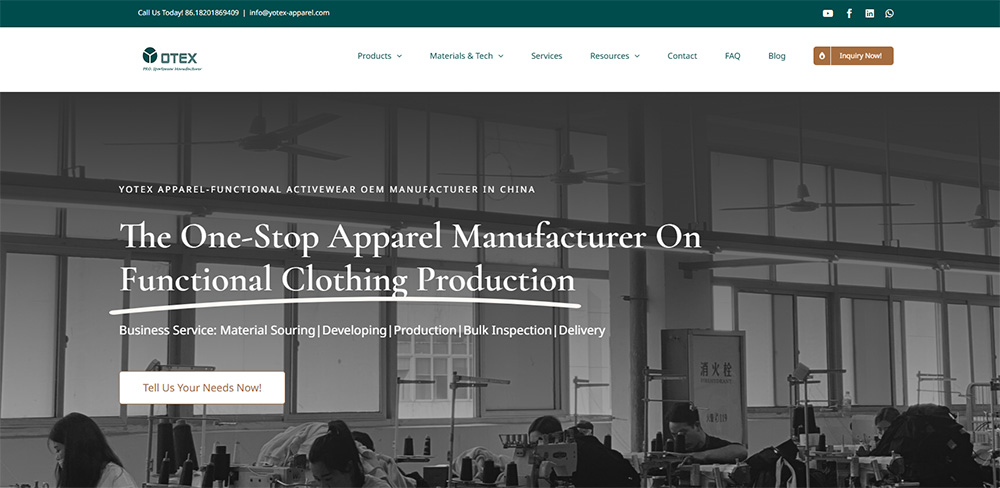 Yotex Apparel Made in China private label manufacturer for clothing brands