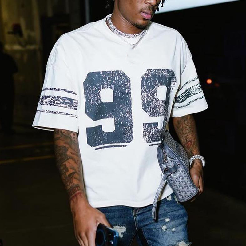 Screen printing and embroidery decoration techniques on premium custom cotton T-shirts for Canadian streetwear brands