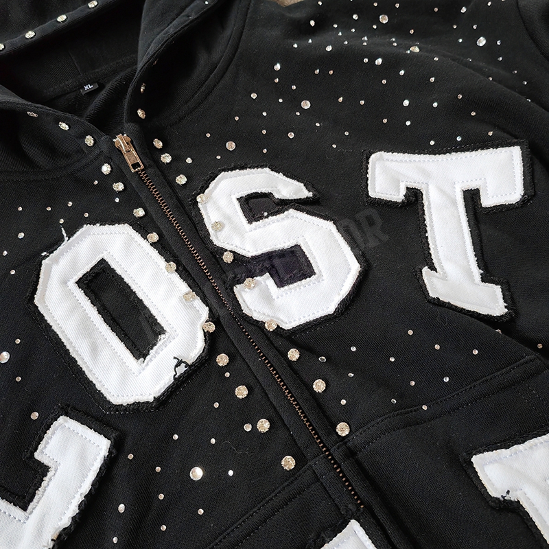 Custom men's tracksuits manufactured for streetwear brands sourcing from Boston clothing manufacturers