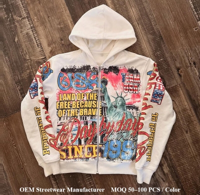 Custom Cropped Oversized Hoodie Supplier | Vintage Graphic Hoodies Streetwear OEM Garment Manufacturer