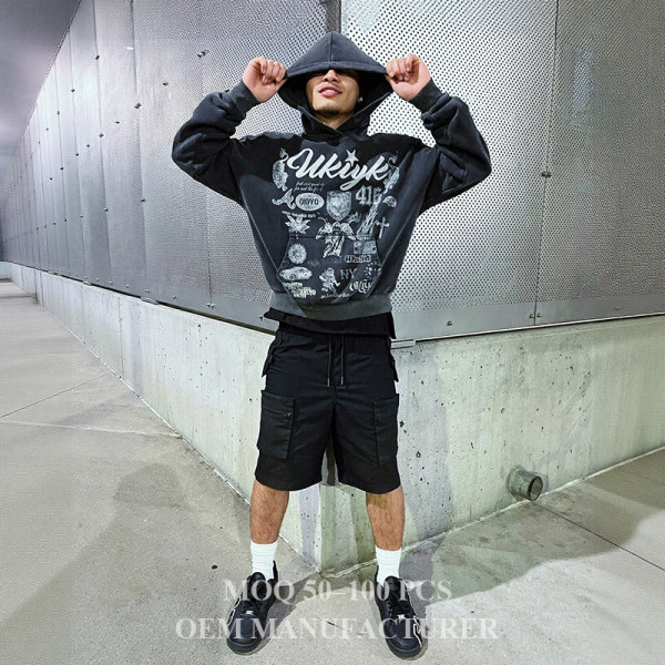 Custom Vintage Hoodie Manufacturer | Custom Oversized Streetwear & Luxury Embroidery Clothing Factory