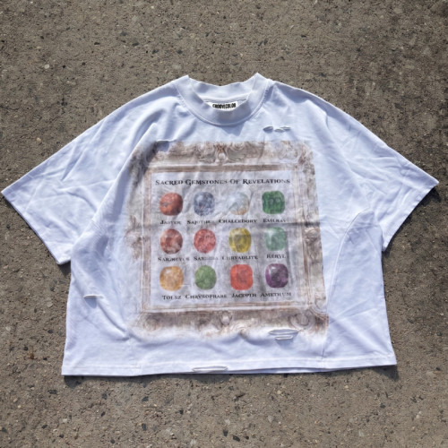 Oversized DTG Print T shirt Manufacturer | Custom Distressed Streetwear Tee Shirt | Groovecolor