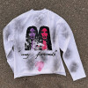 Custom Graphic Long Sleeve Tee Manufacturer | Premium DTG Print & Vintage Spray Effect | Groovecolor