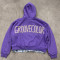 Custom Men's Patchwork Zip Up Hoodie Manufacturer | Layered Plaid & Satin Lined Streetwear Hoodies with Applique | Groovecolor