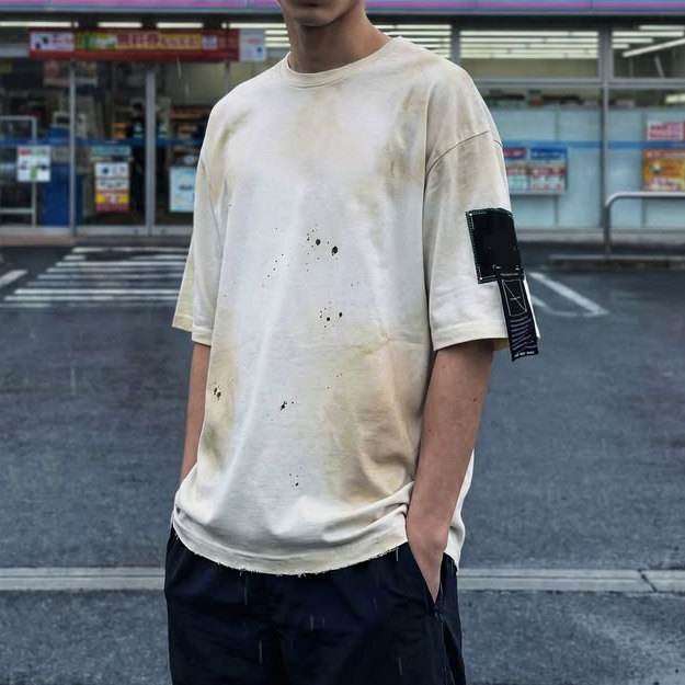 China OEM acid washed T-shirt factory reviewing cut-and-sew streetwear production