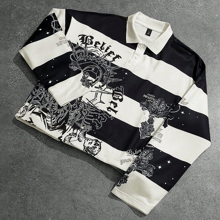 Bulk custom T-shirt approval table in a China OEM streetwear factory for scalable production