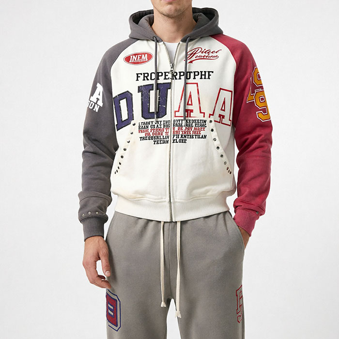 OEM clothing manufacturing facility with garment production lines and fabric inspection stations for streetwear bulk production
