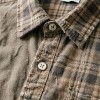 Vintage Distressed Plaid Patchwork Shirt Manufacturer | Oversized Streetwear OEM Factory | Custom Grunge Streetwear Shirt Production