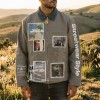 Men's Vintage Graphic Jacket Manufacturer | Oversized Screen Print Casual Jacket OEM Factory | Custom Cotton Streetwear Outerwear Manufacturer