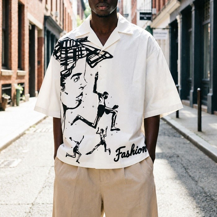 Oversized camp collar streetwear shirt GROOVECOLOR China manufacturer