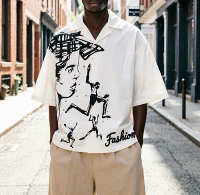 Oversized Streetwear Shirt Manufacturer | Custom Camp Collar Graphic Shirt for Men's Brands