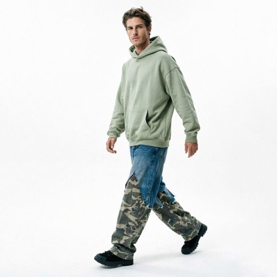 Long Sleeve Hoodie Manufacturer | Custom Oversized French Terry Hoodie for Streetwear Brands
