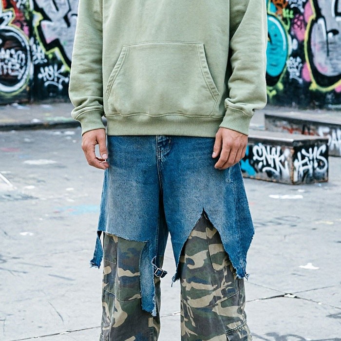 GROOVECOLOR French terry hoodie manufacturer skate styling reference