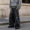 Graphic Denim Pants Manufacturer | Chain Print Baggy Jeans OEM Factory | GROOVECOLOR