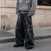 Graphic Denim Pants Manufacturer | Chain Print Baggy Jeans OEM Factory | GROOVECOLOR