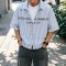 Distressed Streetwear Shirt Manufacturer | Custom Striped Oversized Shirt OEM Factory