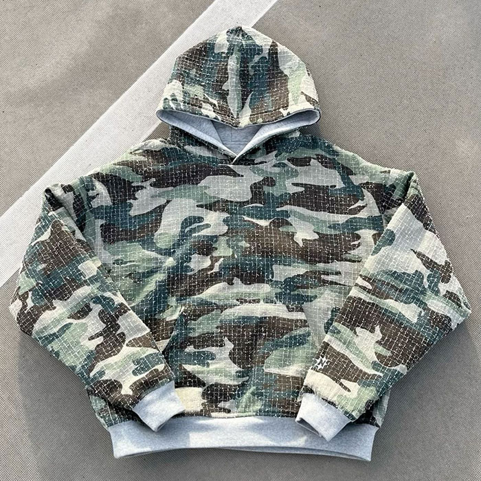 Custom jersey sample review at a China-based OEM streetwear factory for brand production