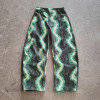 Custom Men's All Over Print Baggy Jeans | OEM Denim Pants Streetwear Hip Hop Trousers