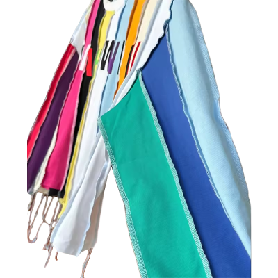 Streetwear T-shirts Manufacturer | Custom Unique Long Sleeve Tshirt Supplier | Customized Fringed Hem Color Block Patchwork Long Sleeve Tee For Men