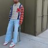 Custom Streetwear Long-sleeved shirts Supplier | Vintage Plaid Shirts Factory | Streetwear Button Up Collar Shirts Manufacturer | Streetwear Shirt For Men