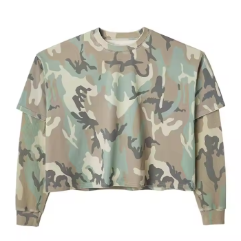 Streetwear Camo T-shirts Manufacturer | Custom Camouflage Long Sleeve Tee Factory | Wholesale Heavy Cotton Streetwear Manufacturers
