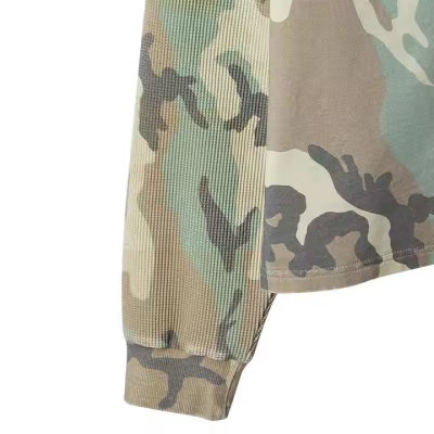 Streetwear Camo T-shirts Manufacturer | Custom Camouflage Long Sleeve Tee Factory | Wholesale Heavy Cotton Streetwear Manufacturers