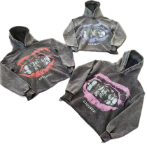 Custom Vintage Streetwear Graphic Hoodies | Heavyweight Screen Print Wash Clothing Manufacturer | Wholesale 320GSM Hoodie For Streetwear Brands