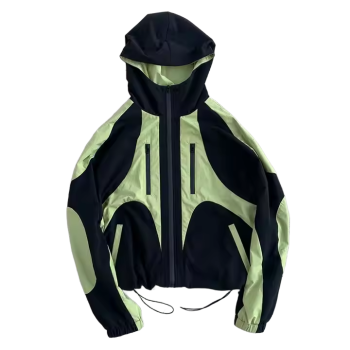 Custom Streetwear Water-proof Sportswear Factory | Manufacturing Windbreaker Long-Sleeve Nylon Adjustable Cuff Jackets | Custom Printing Suppliers For Streetwear Band