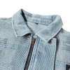 OEM Streetwear Jacket Manufacturer | Custom High Street Long Sleeve Jacket Clothing Supplier Washed Vintage Plaid Denim Coats for Men