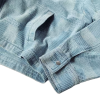 OEM Streetwear Jacket Manufacturer | Custom High Street Long Sleeve Jacket Clothing Supplier Washed Vintage Plaid Denim Coats for Men