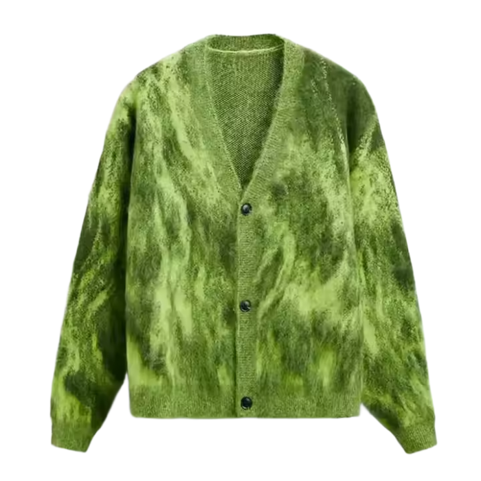 Custom Men's High Street Sweater Manufacturers | Supply OEM Cardigan Sweater For Streetwear Brands Wholesale Comfortable Vintage Sweater-GROOVECOLOR