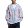 Custom Streetwear Graphic Cardigan Sweater Supplier | Wholesale Y2K Retro Long Sleeve Sweater Manufacturer | Knit Sweater Oversized Print Knitwear Factory