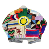 Supply Streetwear Sweater Factory | Custom Y2K High Street Knitwear Manufacturer | Wholesale Patchwork Long-sleeve Relaxed Cardigan Sweater-GROOVECOLOR